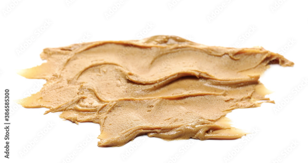 Peanut butter isolated on white background