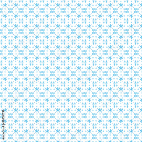 Seamless pattern of snowflake on white background. Plants seamless pattern concept.
