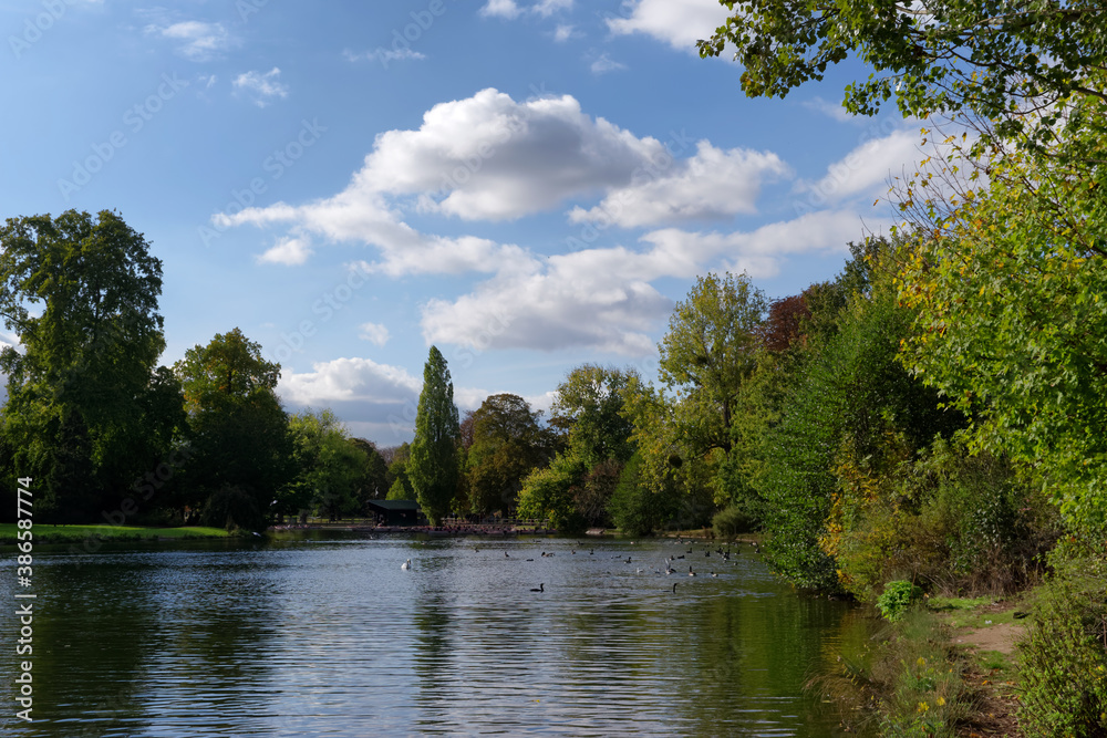 Daumesnil lake in Paris 12th arrondissement Daumesnil lake in Paris 12th arrondissement