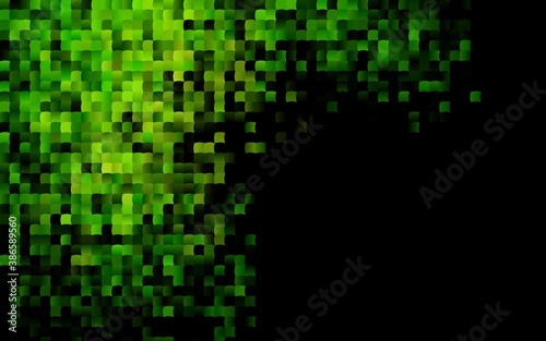 Dark Green vector cover in polygonal style.