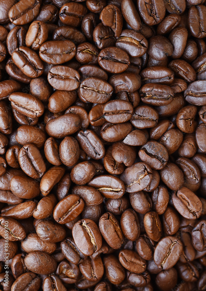 Close up of coffee beans for background Close up of coffee beans for background