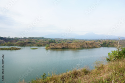 Reservoir is an artificial lake used as a river dam that aims to store water