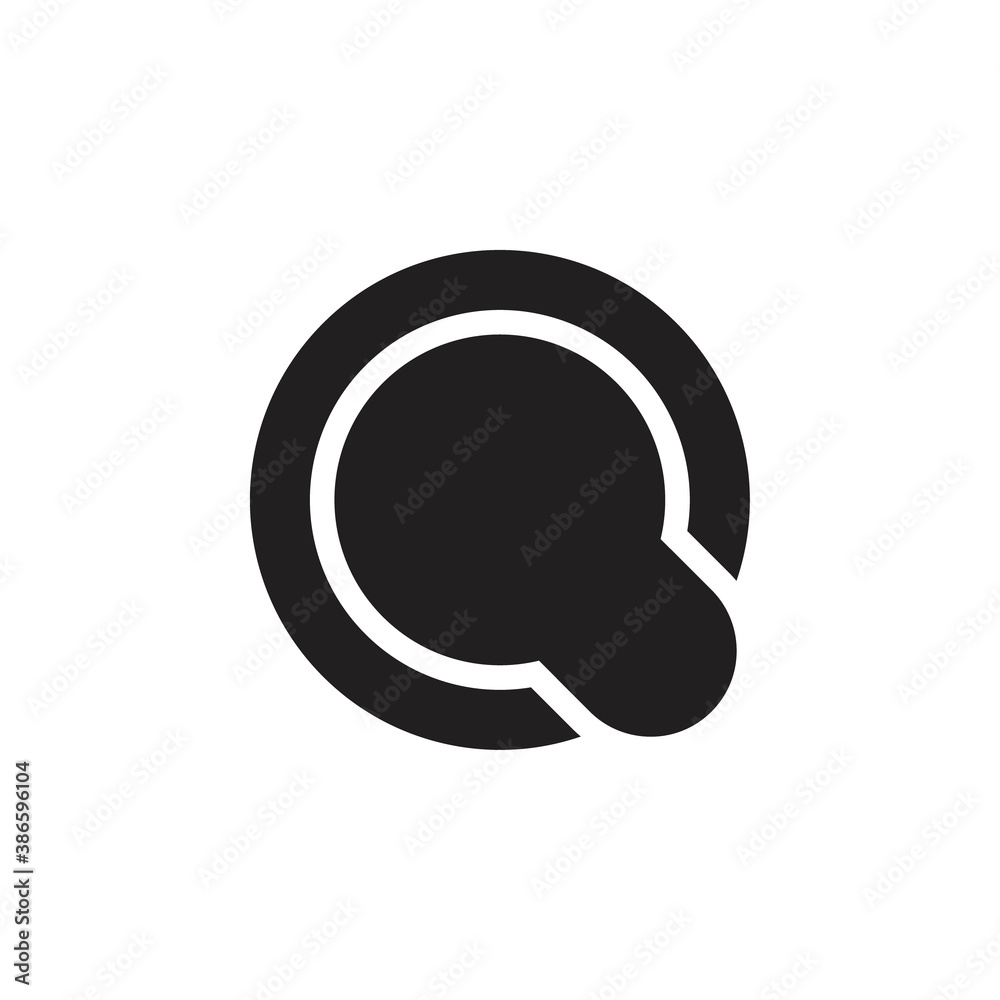 Q letter or OQ letter logo design vector Q letter or OQ letter logo design vector