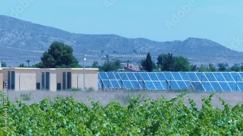 Solar Panels Among Farms