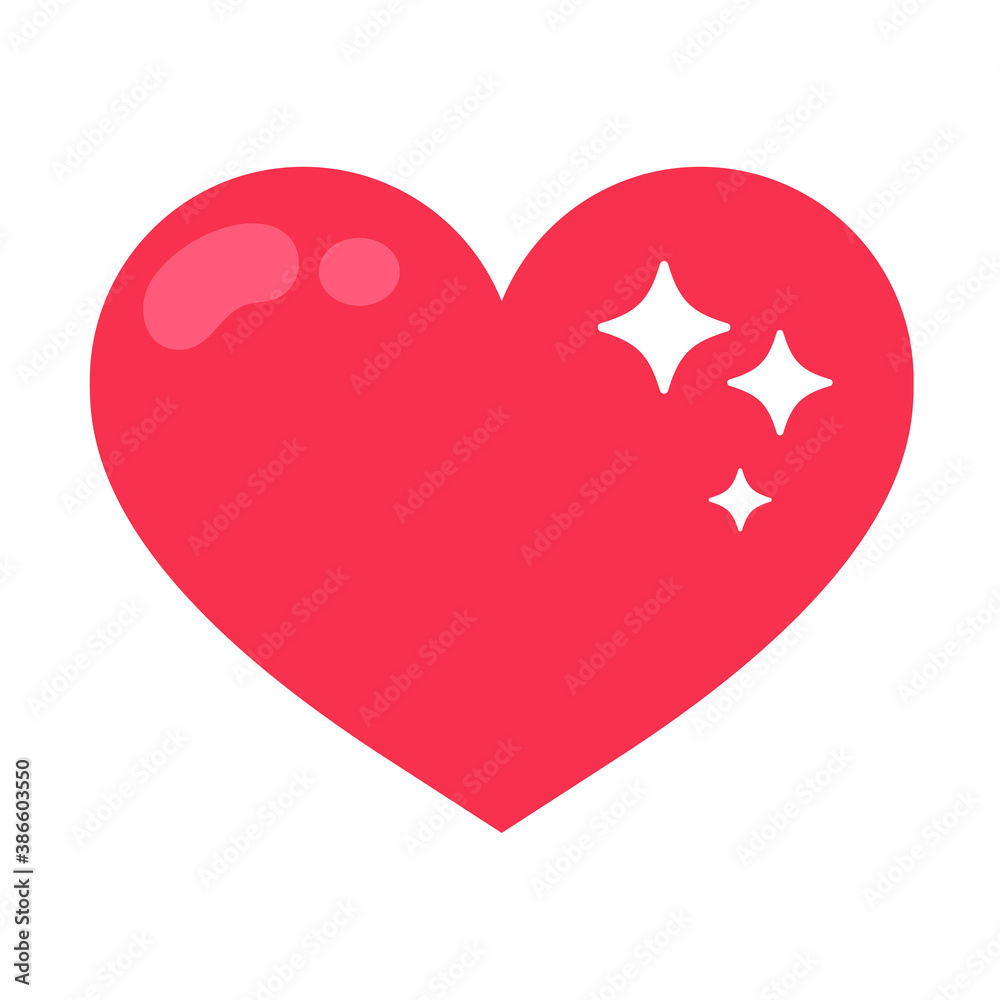 Heart of love on valentines day Beautiful red heart shape.