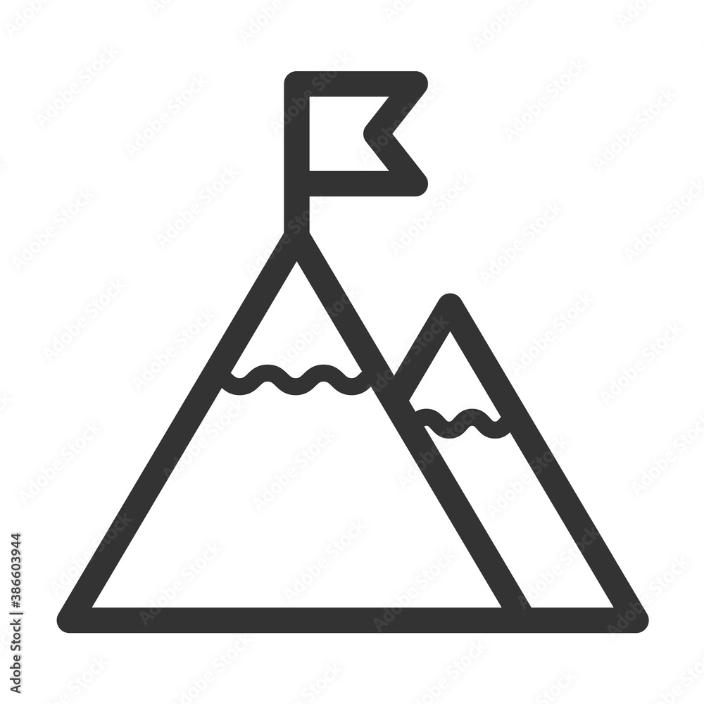 Target icon An arrow that is placed in the middle of the target. Business goal concept. Target icon An arrow that is placed in the middle of the target. Business goal concept.