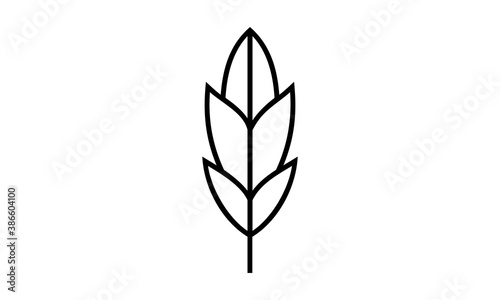 Fototapeta Naklejka Na Ścianę i Meble -  line leaf logo