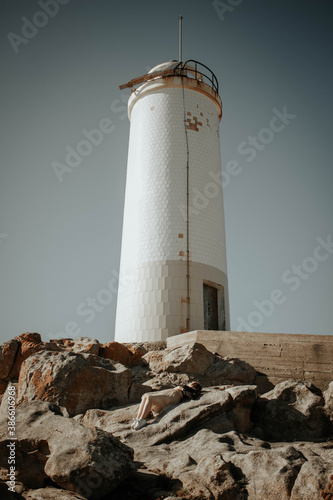 lighthouse on the coast (ID: 386606968)