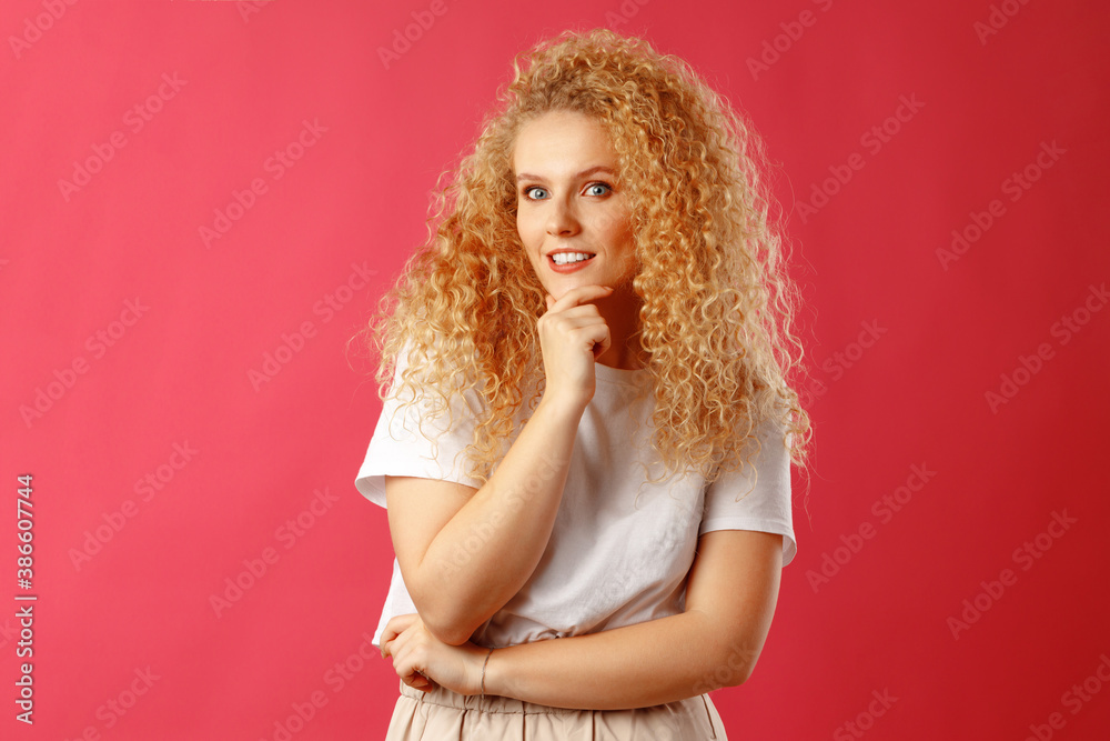 Portrait of a pensive thoughtful young woman Portrait of a pensive thoughtful young woman