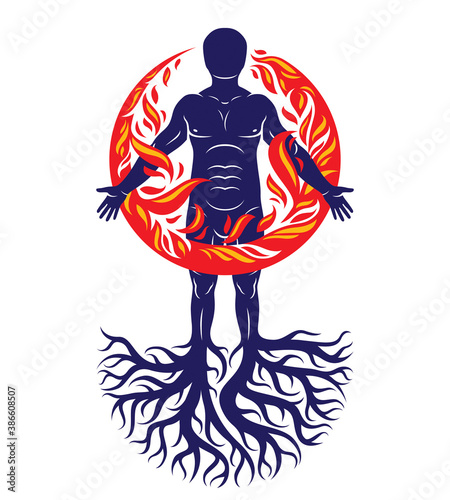 Vector illustration of athl...