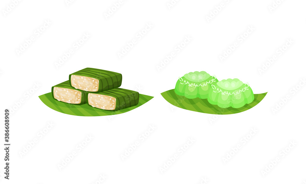 Arabic Sweets with Famous Rahat Lakoum Vector Set Arabic Sweets with Famous Rahat Lakoum Vector Set