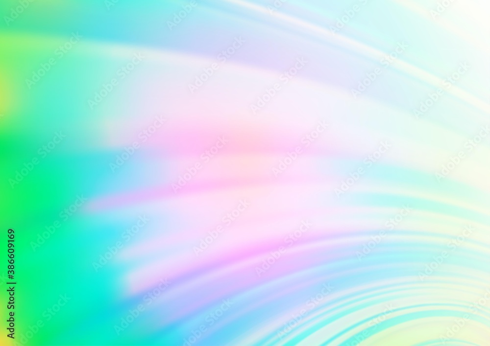 Obraz premium Light Multicolor, Rainbow vector blurred shine abstract background.
