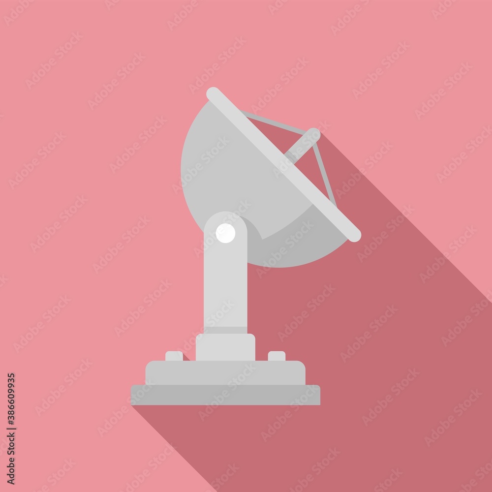Fototapeta premium Station satellite icon. Flat illustration of station satellite vector icon for web design