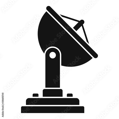 Station satellite icon. Simple illustration of station satellite vector icon for web design isolated on white background
