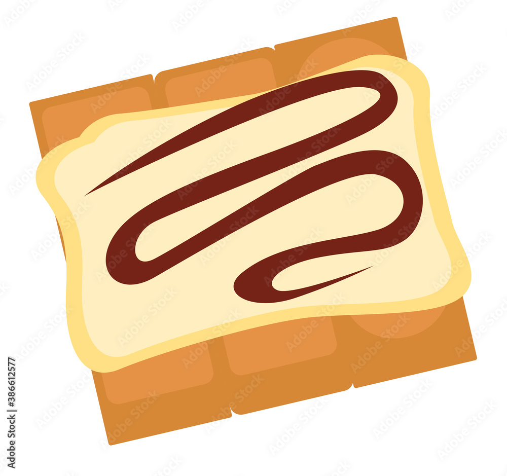 Cookies or biscuit with creamy chocolate topping Cookies or biscuit with creamy chocolate topping