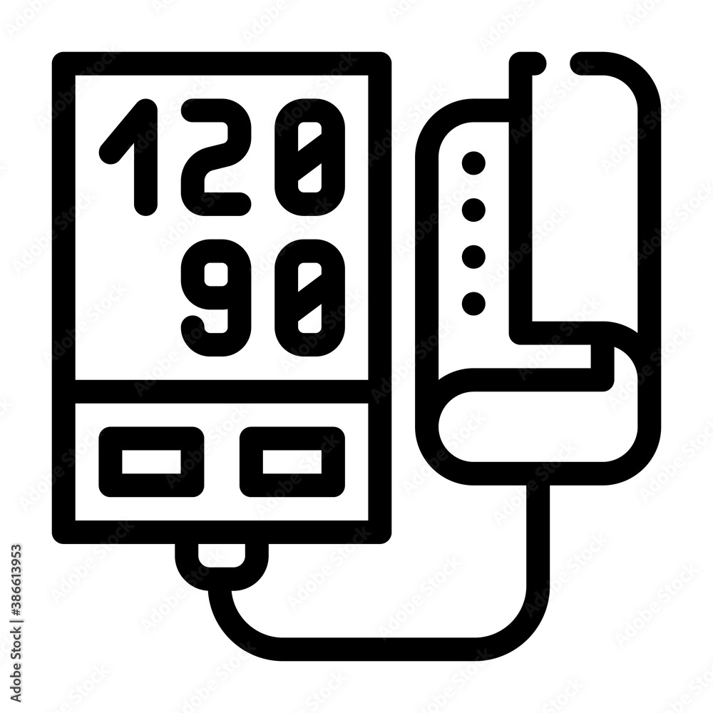 pressure measurement tool line icon vector illustration pressure measurement tool line icon vector illustration