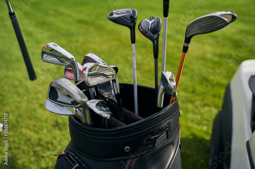 Stainless steel equipment used by professional golfers