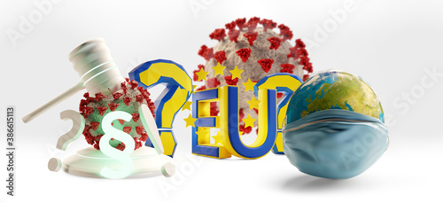 face mask earth as concept ...