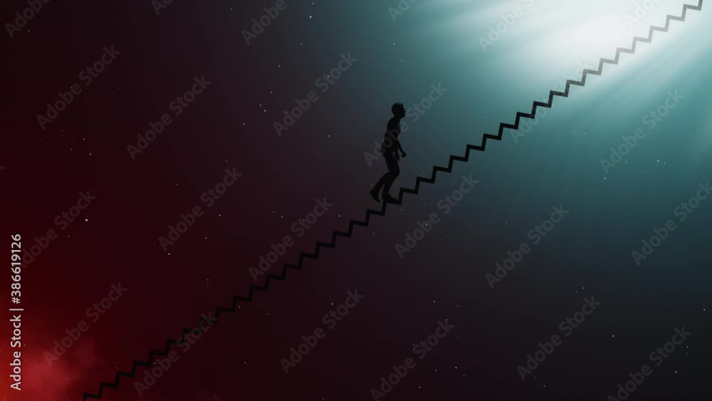 Climbing the stairs from hell to heaven