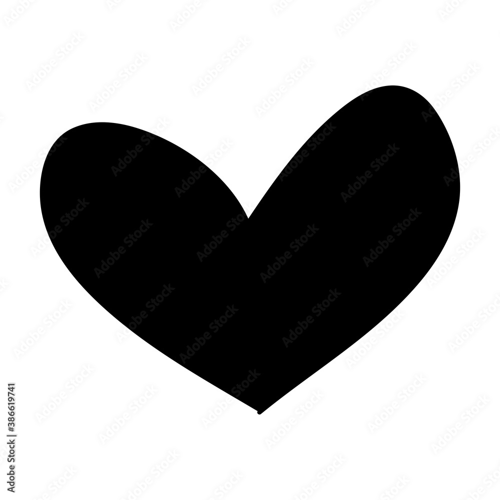 Black heart icon vector. Flat love icon isolated on white. Black heart vector for love logo, heart symbol, shape icon and Valentine's day. Cute heart icon for shape design, heart vector, love icon Black heart icon vector. Flat love icon isolated on white. Black heart vector for love logo, heart symbol, shape icon and Valentine's day. Cute heart icon for shape design, heart vector, love icon