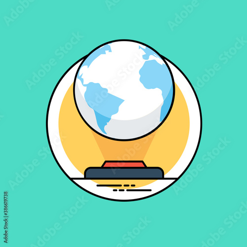 
a sense of science and technology abstract graphics, futuristic globalization interface or holographic communication
