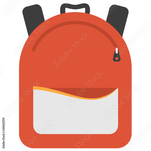 
A school kids backpack with shoulder belts
 photo