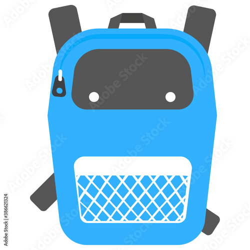 

A school kids backpack with shoulder belts
 photo