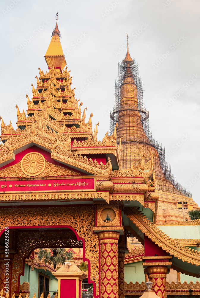 The Global Vipassana Pagoda is a Meditation Dome Hall with a capacity to seat around 8,000 Vipassana meditators near Gorai, North-west of Mumbai, Maharashtra, India.