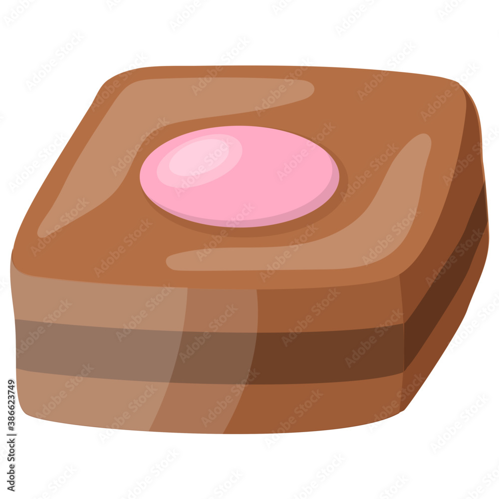 Sumptuous icon for treat is denoting a cake with strawberry dipping in middle
Sumptuous icon for treat is denoting a cake with strawberry dipping in middle