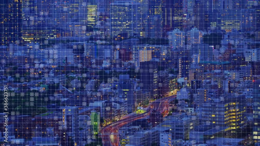 ネットワーク化する都市のCGイメージ ネットワーク化する都市のCGイメージ