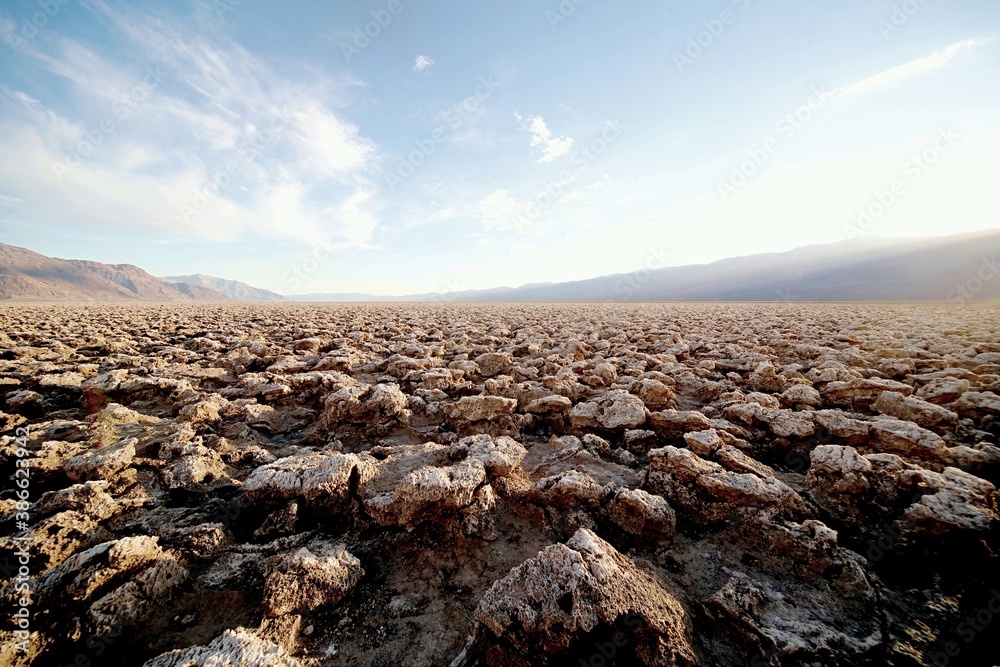 Devils Golf Course in the Death Valley, California in the United States of America Devils Golf Course in the Death Valley, California in the United States of America