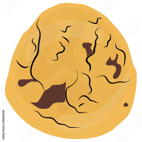 
Two crispy biscuit sandwich with chocolate cream inside, this is chocolate biscuits icon 
