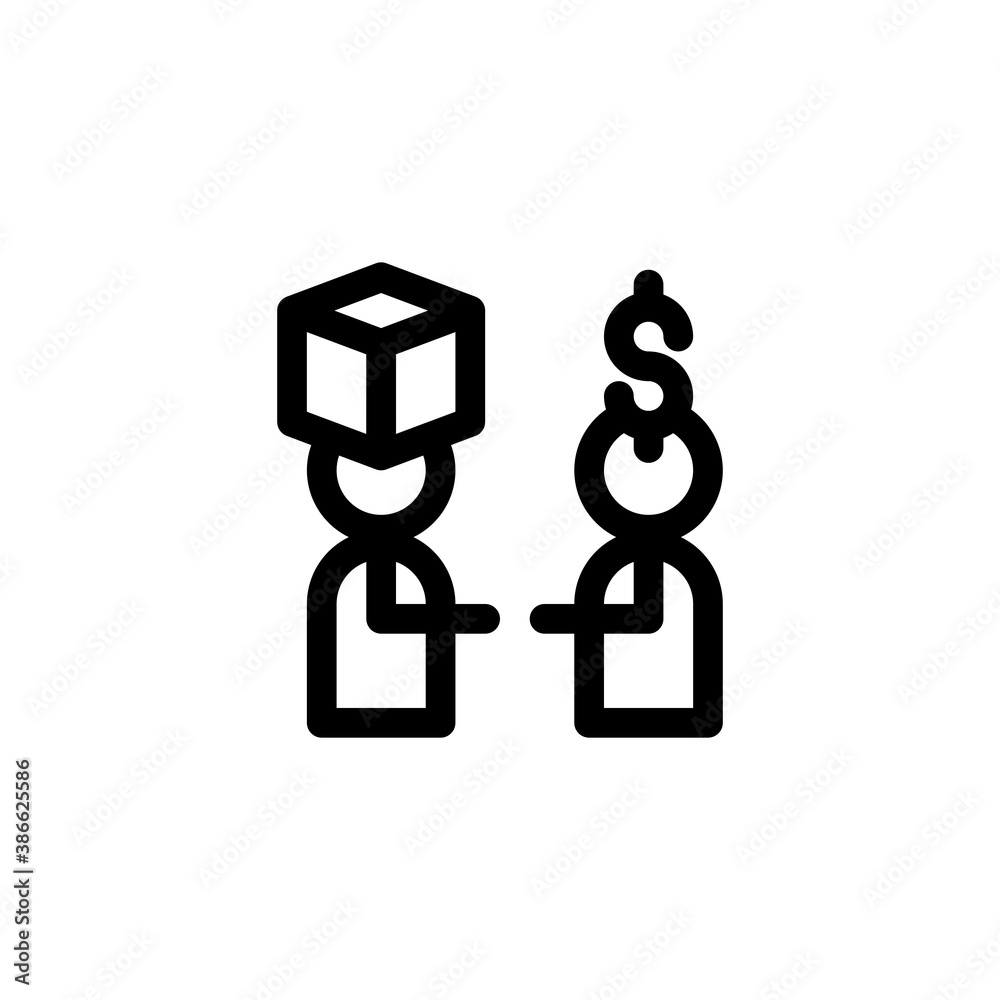 handover and transfer Cash on delivery shipping man to man location Icon, Logo, Vector handover and transfer Cash on delivery shipping man to man location Icon, Logo, Vector