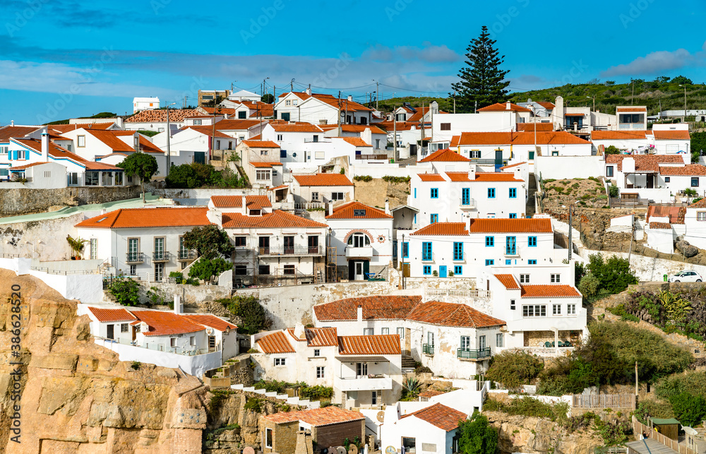 Azenhas do Mar, a town at the Atlantic ocean - Sintra, Portugal
