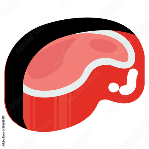 
A loaf of red meat depicting beef meat 
