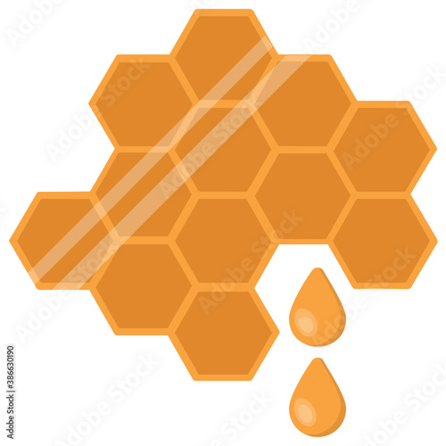 
Droplets of thick liquid depicting honey 
