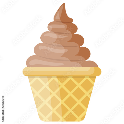 
Light blue ice cream cone with thick chocolate topping known as blue moon ice cream rich in taste and best fro dessert 
