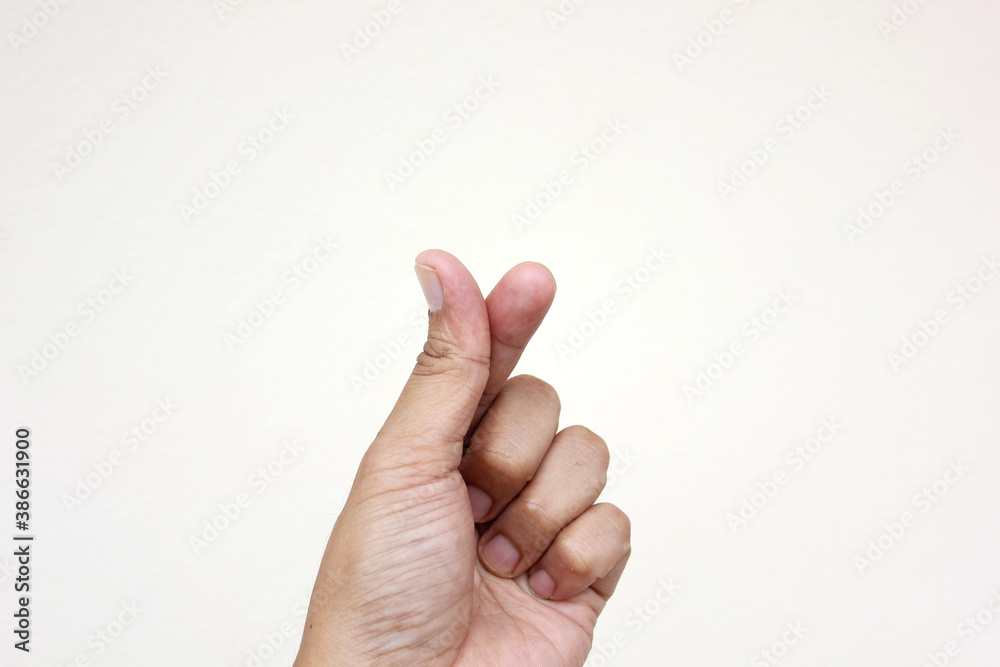 Various hand signs and symbols over a white background. Various hand signs and symbols over a white background.