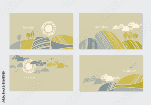 Light airy decorative concept scenery set