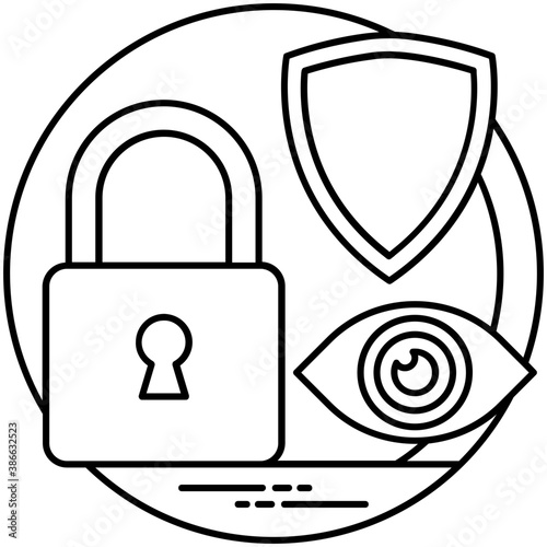 

Two data storage devices with the lock sign symbolizing data protection 
