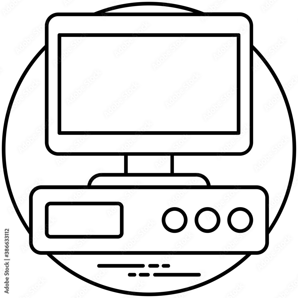 Electronic gadgets with screen in a icons showing an idea of network devices
Electronic gadgets with screen in a icons showing an idea of network devices