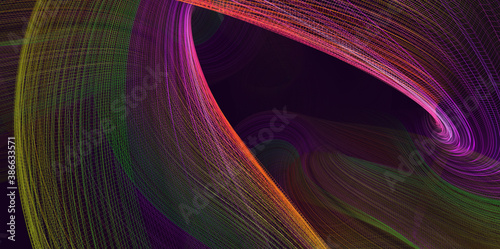 Abstract colored polygonal mesh background. 3d rendering.