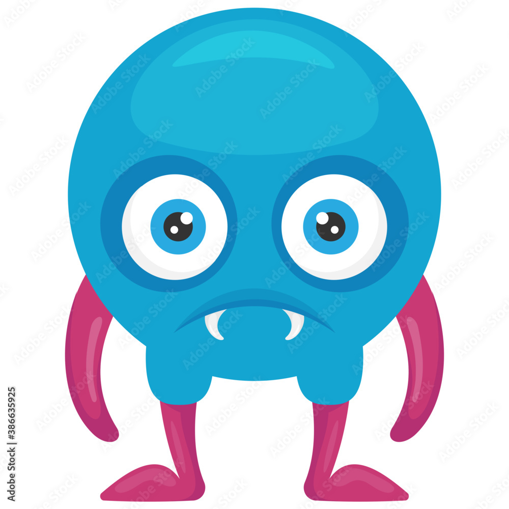 A horrible faced blue monster with bulging eyes and folded sharp horns, horned monster
A horrible faced blue monster with bulging eyes and folded sharp horns, horned monster