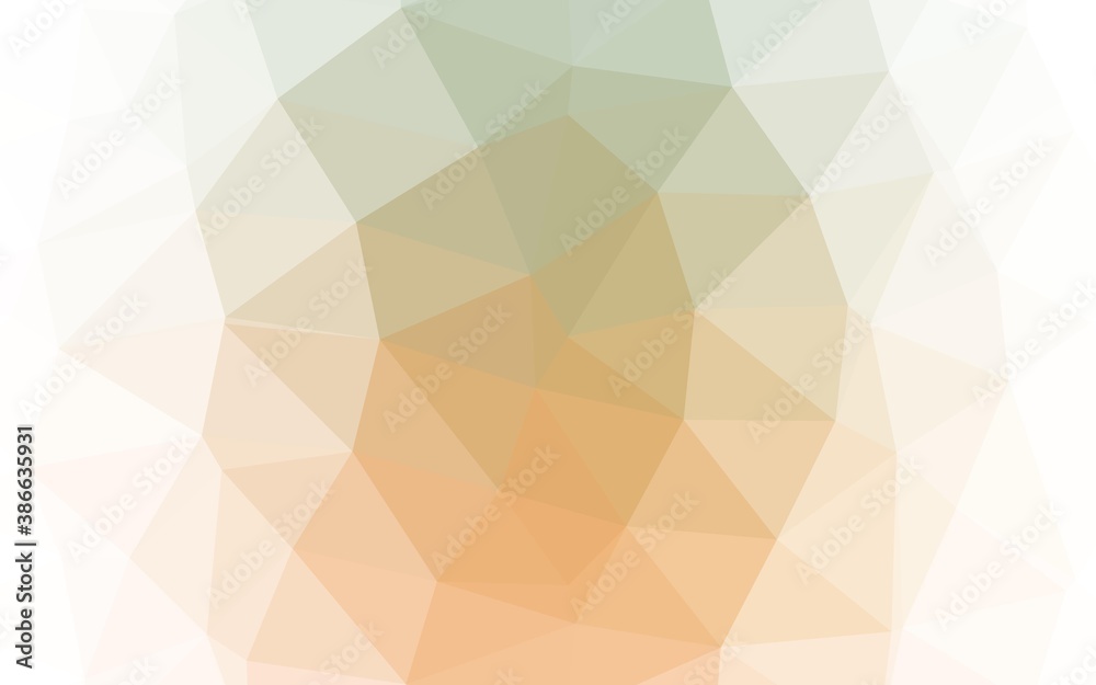Obraz premium Light Green, Yellow vector blurry triangle pattern.