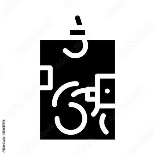 ballot box glyph icon vector illustration sign