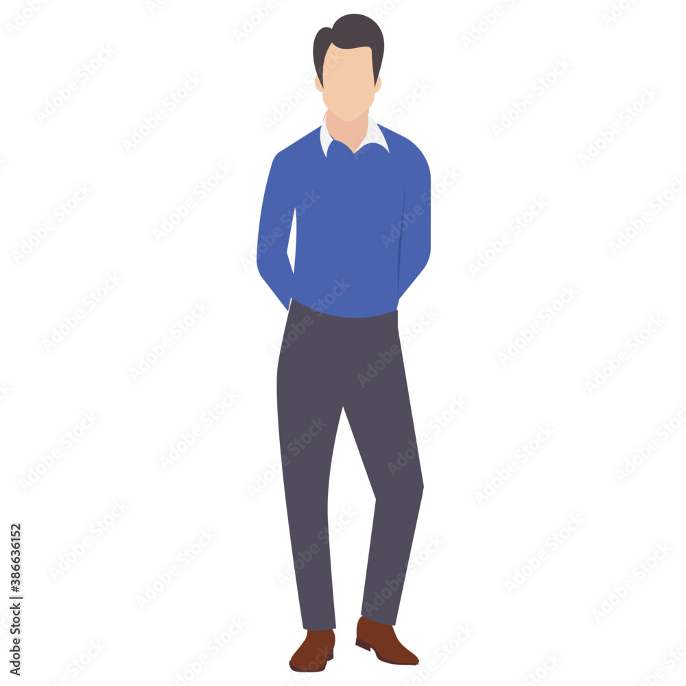 Man in jersey and pants with hands in pocket showcasing handsome man icon
Man in jersey and pants with hands in pocket showcasing handsome man icon