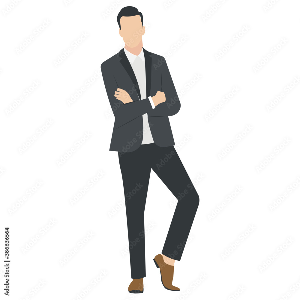 Man standing with side pose and arms folded showing gesture of thinking
Man standing with side pose and arms folded showing gesture of thinking