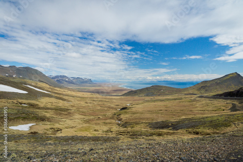 landscape with icelandic mountains