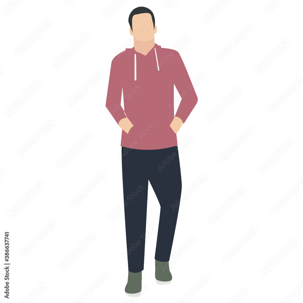 Man in funky dressing posing for picture in modeling
Man in funky dressing posing for picture in modeling