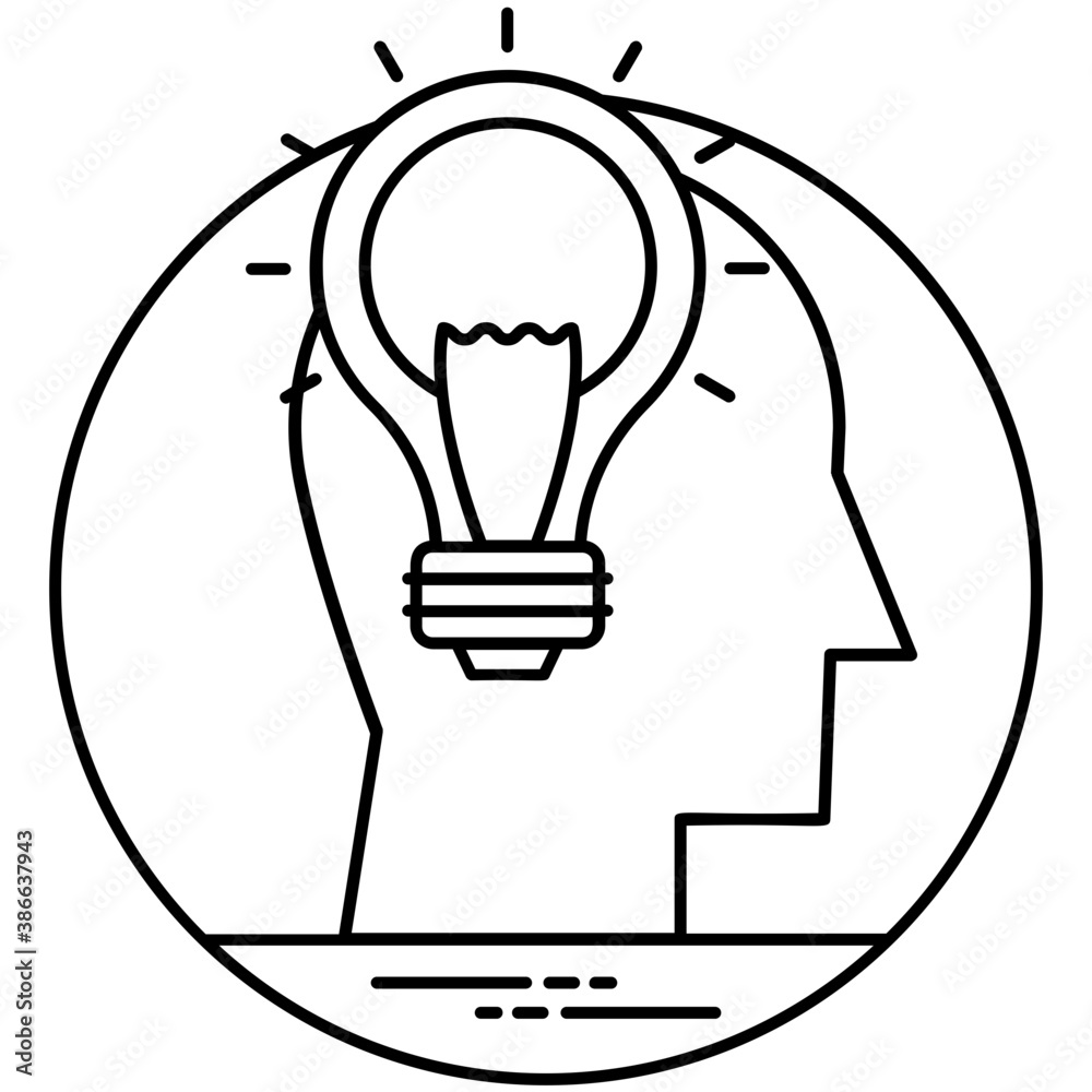 Brain thinking and light bulb lighted at the place of brain, a creative idea concept
Brain thinking and light bulb lighted at the place of brain, a creative idea concept